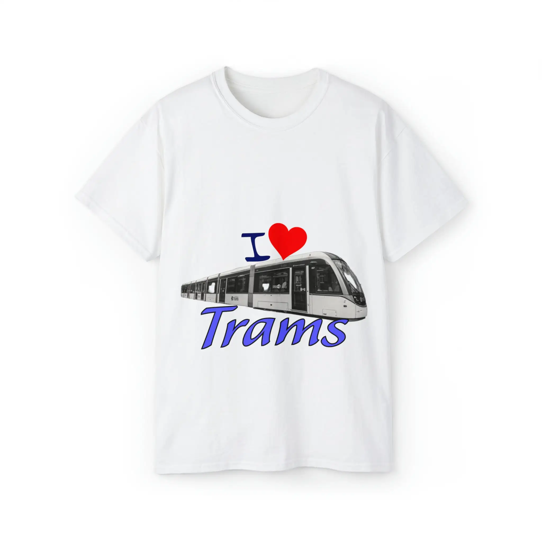 I love Trams Ultra Cotton T Shirt