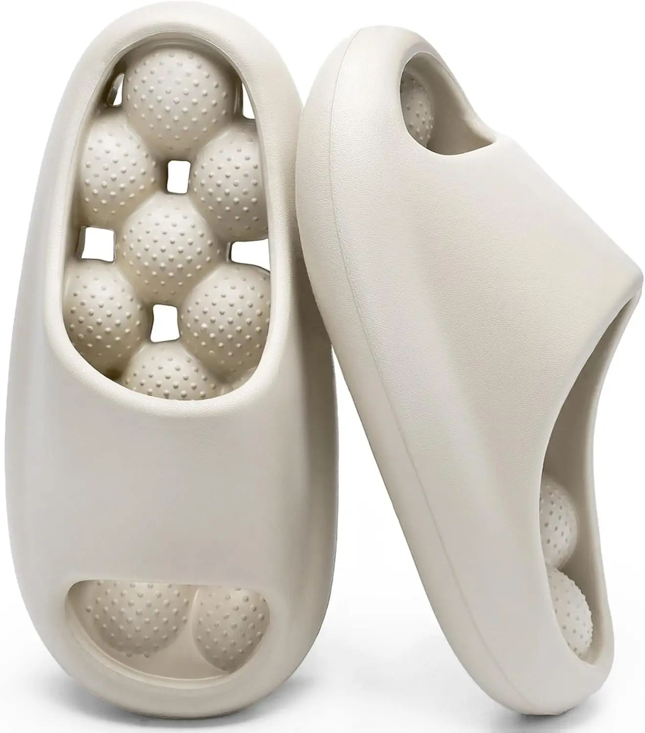

Bubble Massage Shower Slides Non-Slip Quick Dry Cloud Comfortable Slippers Sandals for Bathroom Pool Beach