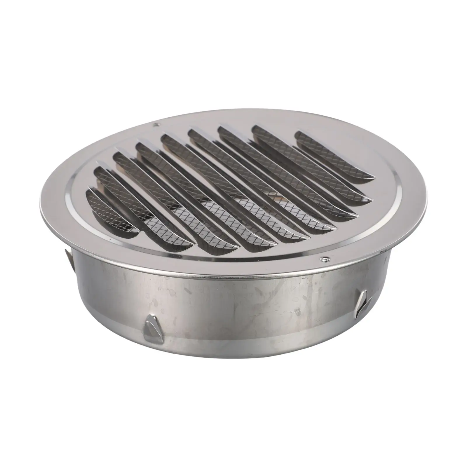 70-300mm Round Stainless Steel Vent Grille Wall Duct Air Outlet Hood For Home Commercial Industrial Ventilation Cover