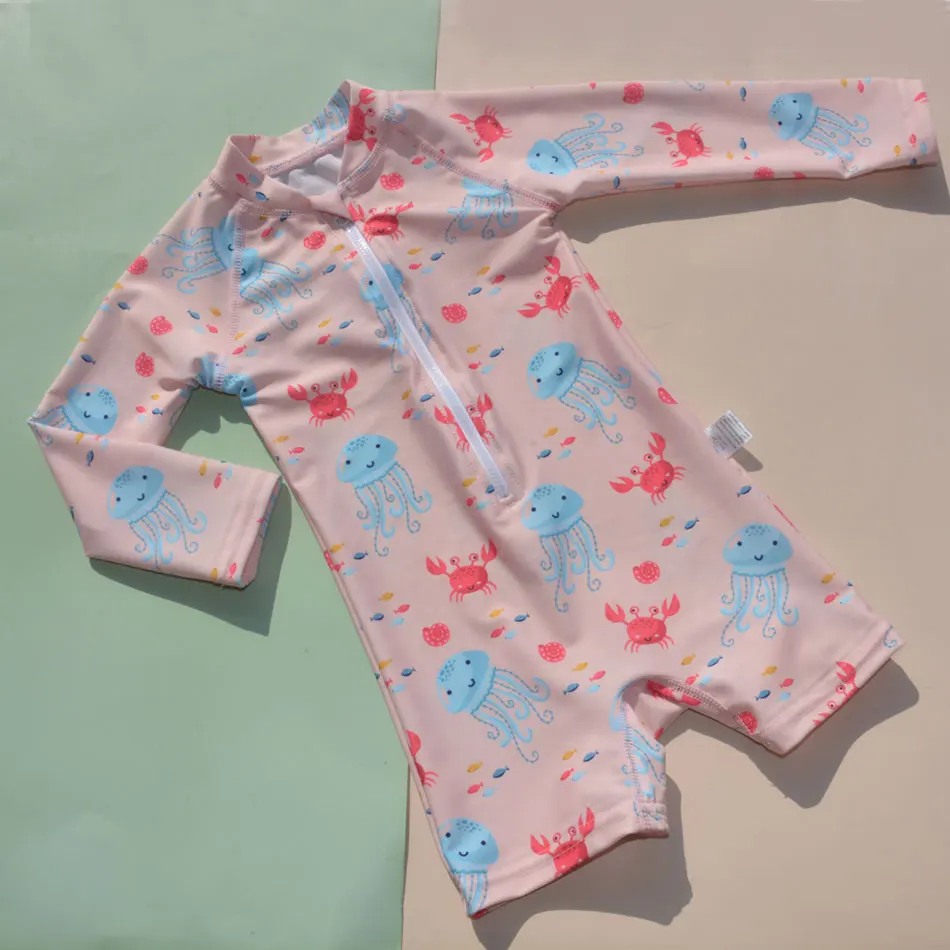 

Купальник Eezkoala для младенцев цельный, Солнцезащитный Быстросохнущий Детский костюм для серфинга для мальчиков и девочек, купальник для малышей, детский купальный костюм