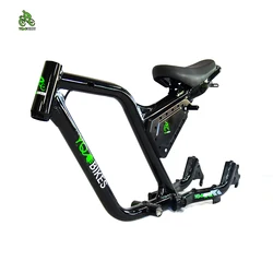 New Design Adult ebike Frame Rear Two Suspension Aluminum Alloy Electric Bike Frameset 20inch Fat DIY ebike Frame  for Assembly