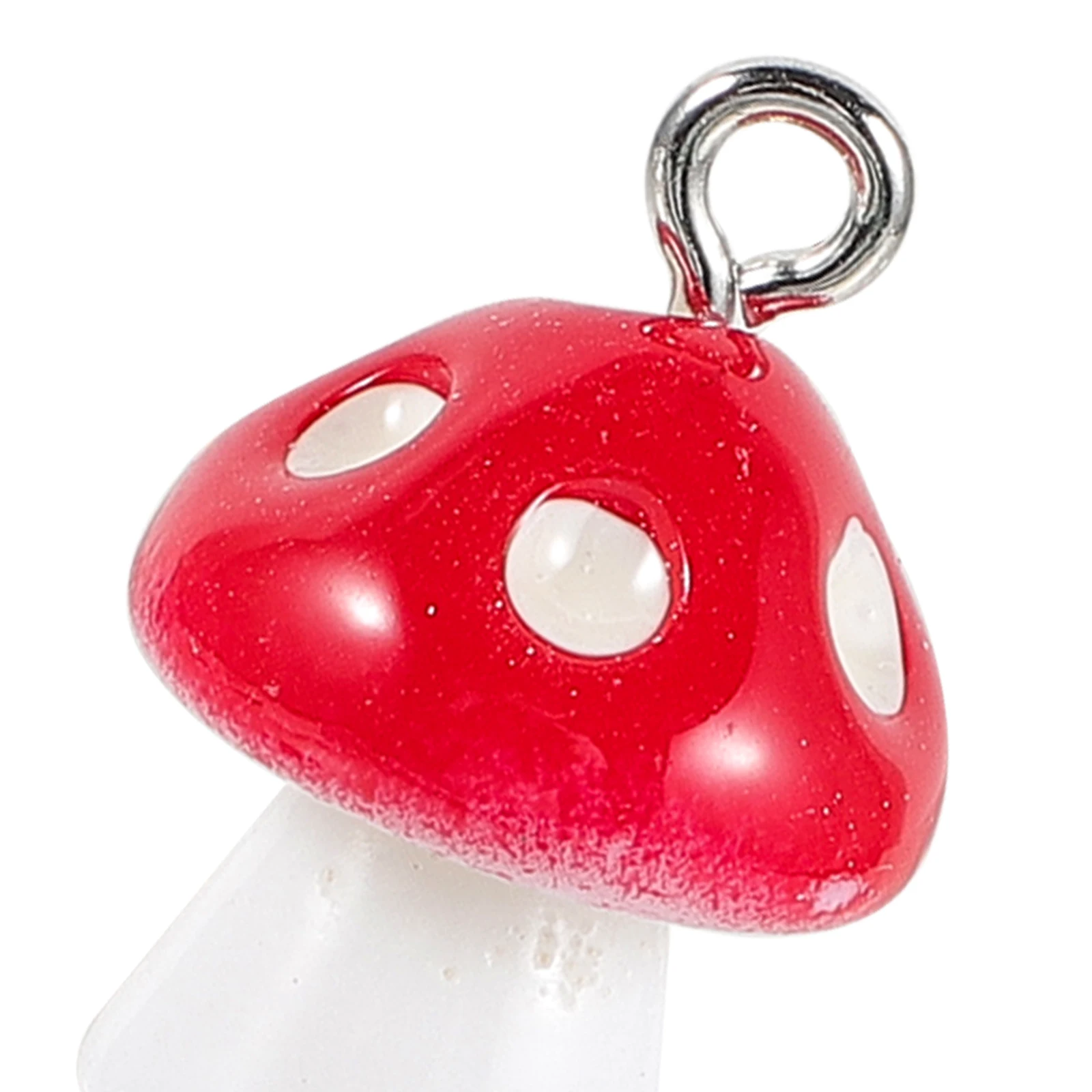 

30pcs Mushroom Shape Resin Pendant DIY Jewelry Making Charms Earrings Accessories for Necklace Bracelet Craft Project