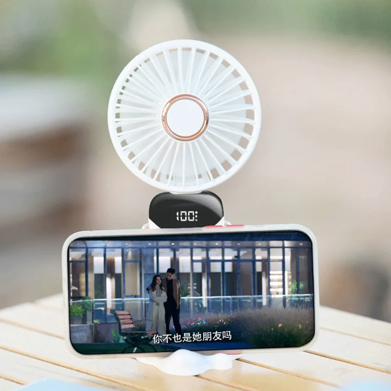 New Electric Fan Portable Air Conditioner Mini Cooler Rechargeable Neck Fans for Home Free Shipping Hand Usb Conditioning Blades image 5