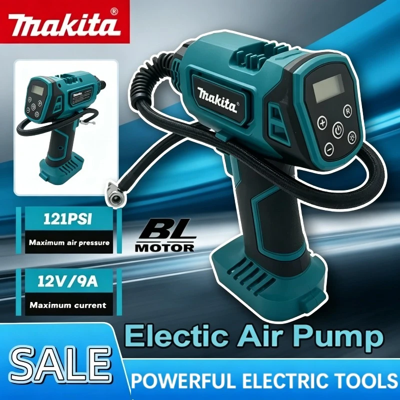

Makita Cordless Electric Air Pump Rechargeable Automatic Car Tire Inflator Portable Home Power Tools For Makita18V Battery