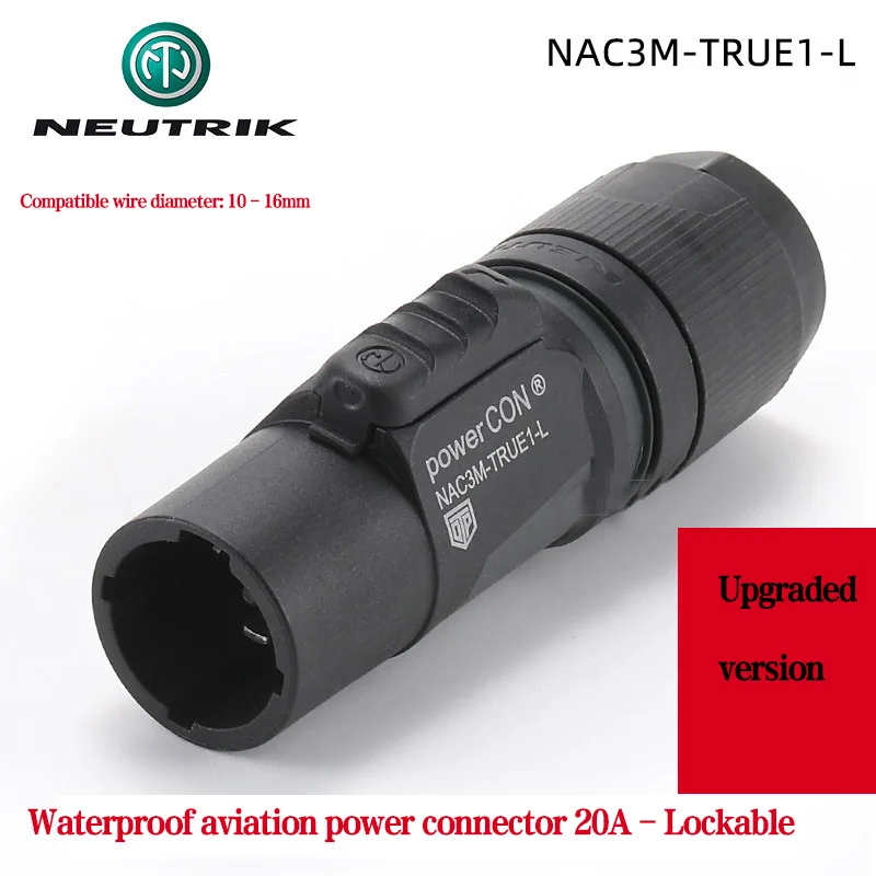 20A220V Wasserdicht Männlich Weiblich Abschließbar Eingang Power Stecker Stecker NAC3FX-W-TOP Outdoor LED Großen Bildschirm Stecker ﻿ NAC3MPX-TOP – Detail 5