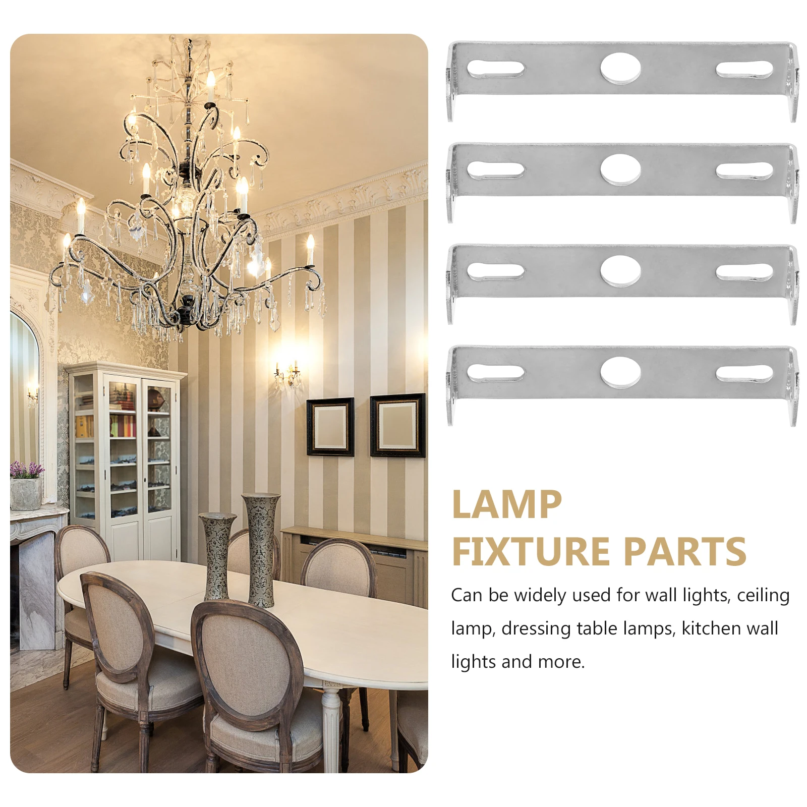

10 Sets Board Bracket Brackets Ceiling Light Fixture Mounting Plate Lamp Holder Iron