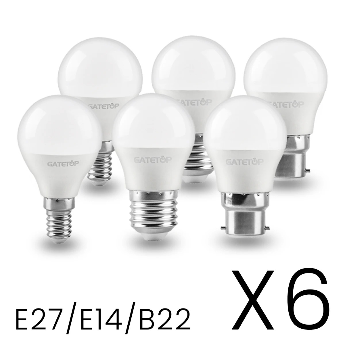 

6Pcs/lot Energy Saving Globe Led Bulb 220V E27 E14 B22 Bulb Lamp 3W 5W 6W 7W Leds Cool Light for Home Room Decoration Lampada