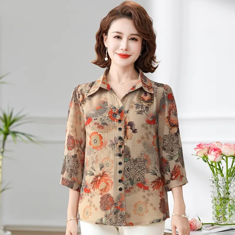 Red floral 272 tops