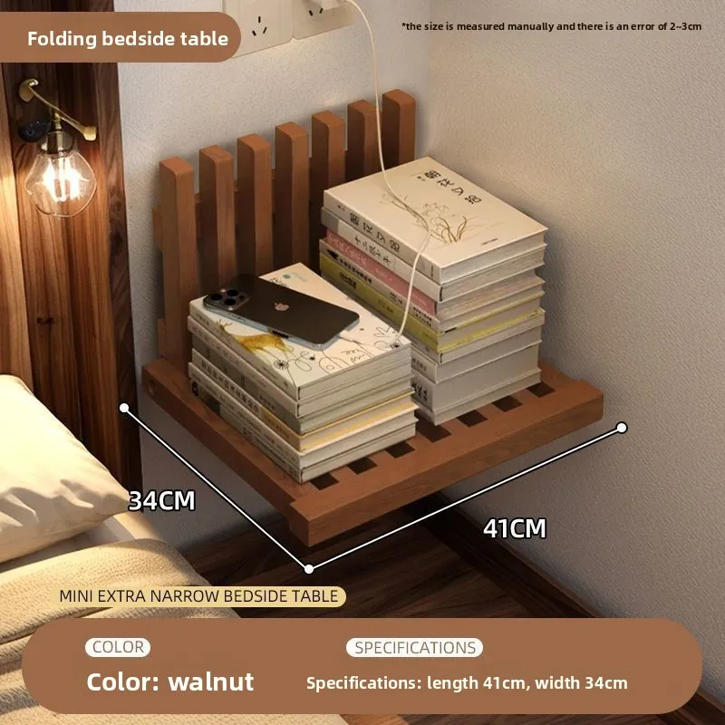 Bedside table, foldable wall-mounted creative bedside frame