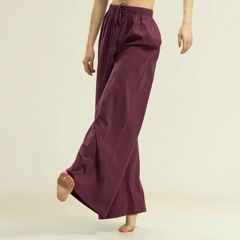 نفس السراويل واسعة الساق للرجال والنساء، سراويل اليوغا، ملابس الرقص، الرقص الحديث المفرود الفضفاض