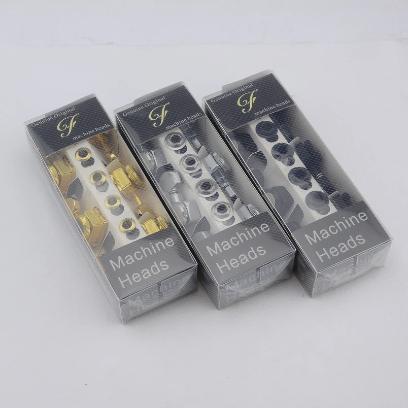 1 Set  6/7/8 Strings No Screw Locking Sealed Guitar Machine Heads Tuners Black/Gold/Chrome Silver Guitar Parts