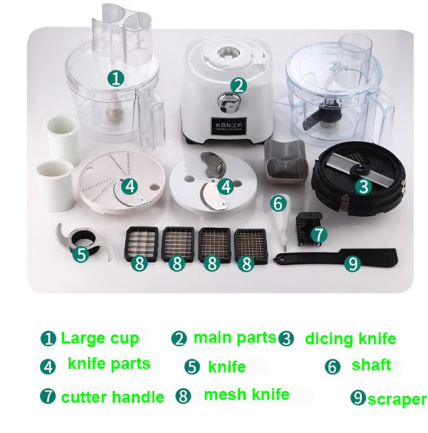 Kitchen dicer sausage cube cutting machine carrot potato radish cucumber yam dicing machine small desktop vegetable cutter