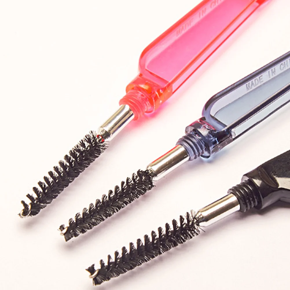 10 قطعة مشط رموش الحواجب فرشاة ماكياج قابلة للطي لتهيأ الحواجب جلدة أداة محمولة متعددة الأغراض ملحقات التجميل