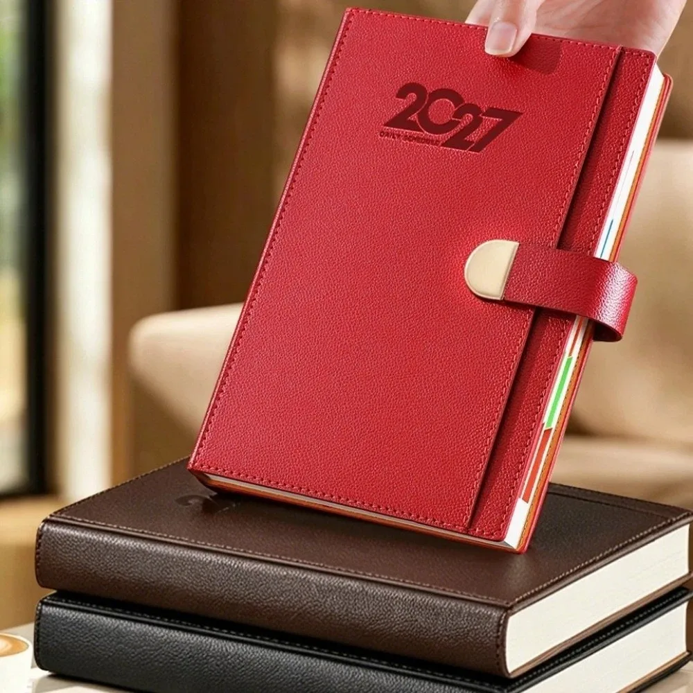 A5 2027 Schedule Book Calendar Notebook Convenient Agenda Planner Notebook Multi Functional Diary Writing Pads