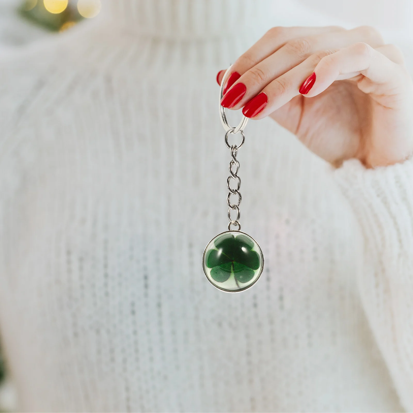 

3 Pcs Key Hanging Pendant Ring St Patricks Day Decorations Exquisite Party Favors Chic