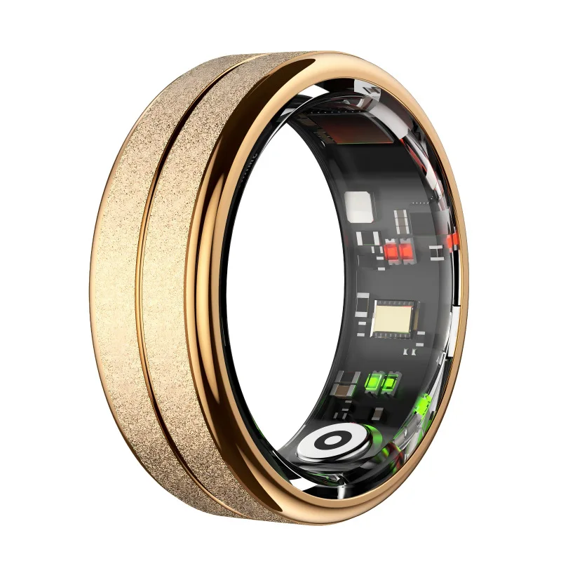 R04S Heart Rate Measurement Blood Oxygen Saturation HRV Heart Rate Variability Pressure Smart Ring, Magnetic Charging