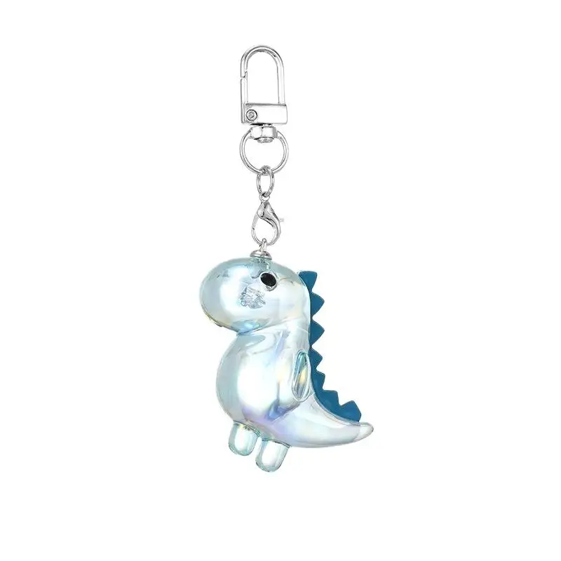 Niedlicher Acryl-Dinosaurier-Schlüsselanhänger, gepaart mit robuster Schnalle, tägliche lässige Rucksack- und Taschendekoration, Weihnachtsüberraschungsgeschenk – Detail 7
