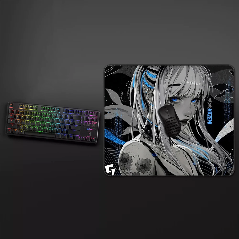 kazemi Non-Slip Gaming Mouse Pad Akari Rubber Computer Desk Mat 45x40CM E-Sports Mouse Pad Gamer Professional Balance Mouse Mat