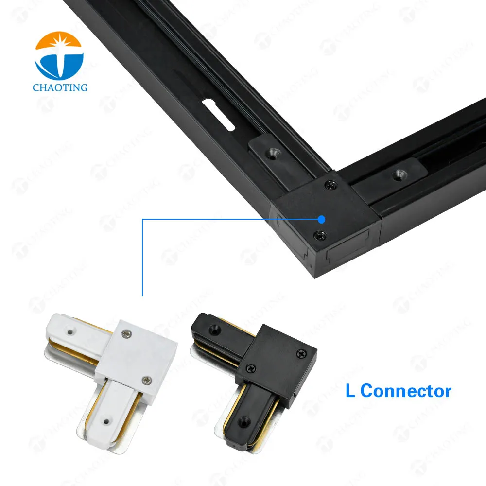 High Quality Wholesale Price 2 Wires 1 Phase Led Light Rail Led Track Light Rail Accessories for Indoor Track Spotlight Lighting