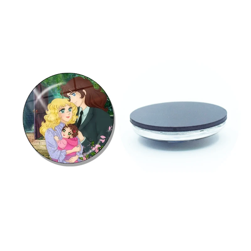 Anime Manga Candy 30MM Glass Refrigerator Magnet Glass Crystal Magnet Home Decor