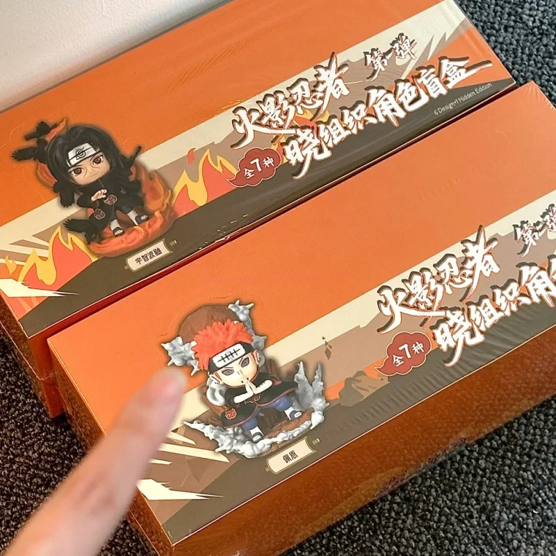 กล่องสุ่มฟิกเกอร์ตัวละครอะคาสึกิ นารูโตะ ชิปปุเด็น ของแท้ น่ารัก อนิเมะ แอคชั่นฟิกเกอร์ ของสะสม กล่องปริศนา ของเล่น ของขวัญ