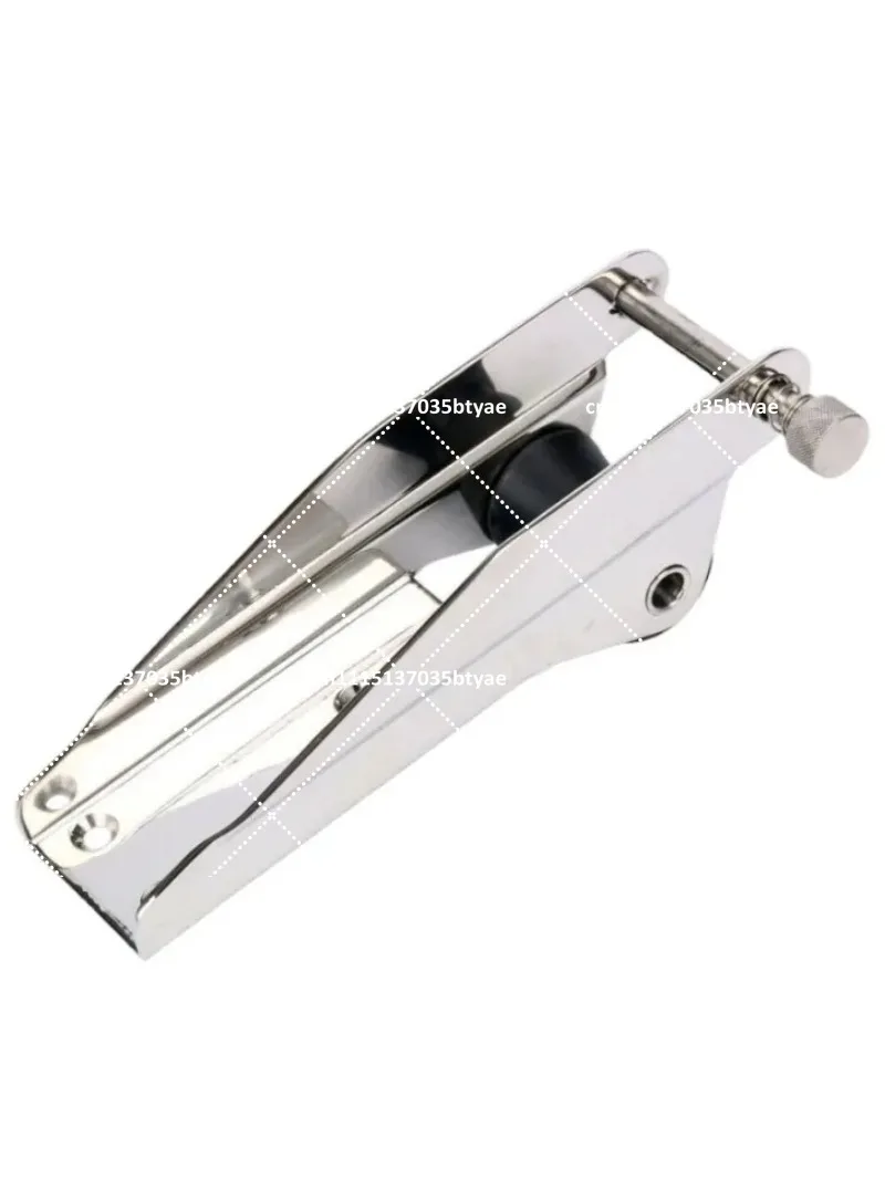 Stainless Steel 316 Heavy Bow Anchor Roller Fixed Anchor Fairlead Marine Boat Docking Nylon Roller Spring Loaded Pin Prevent.