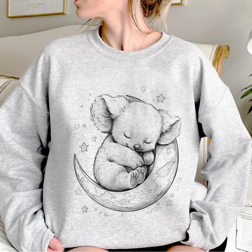 Koala hoodie casual wear kawaii designer comic patterned streetwear teen tracksuits sweatshirts pattern modern style funny