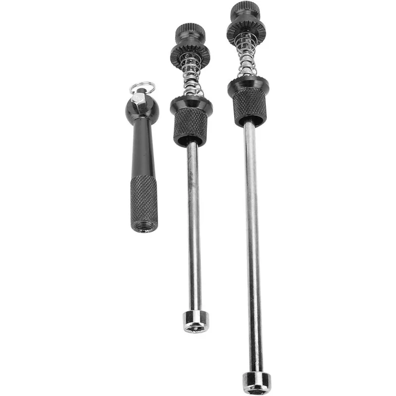 

OUKENS Aluminum Alloy Road Bike Anti Theft Quick Release Secure Lock Skewers Set Cycling Wheels Locking