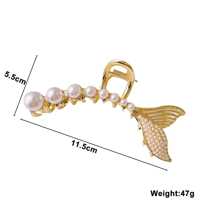 New Pearl Butterfly Women\'s Barrettes Twisted Gold Color Metal Hair Clips for Female Elegant Wedding Har Jewelry Har Pins