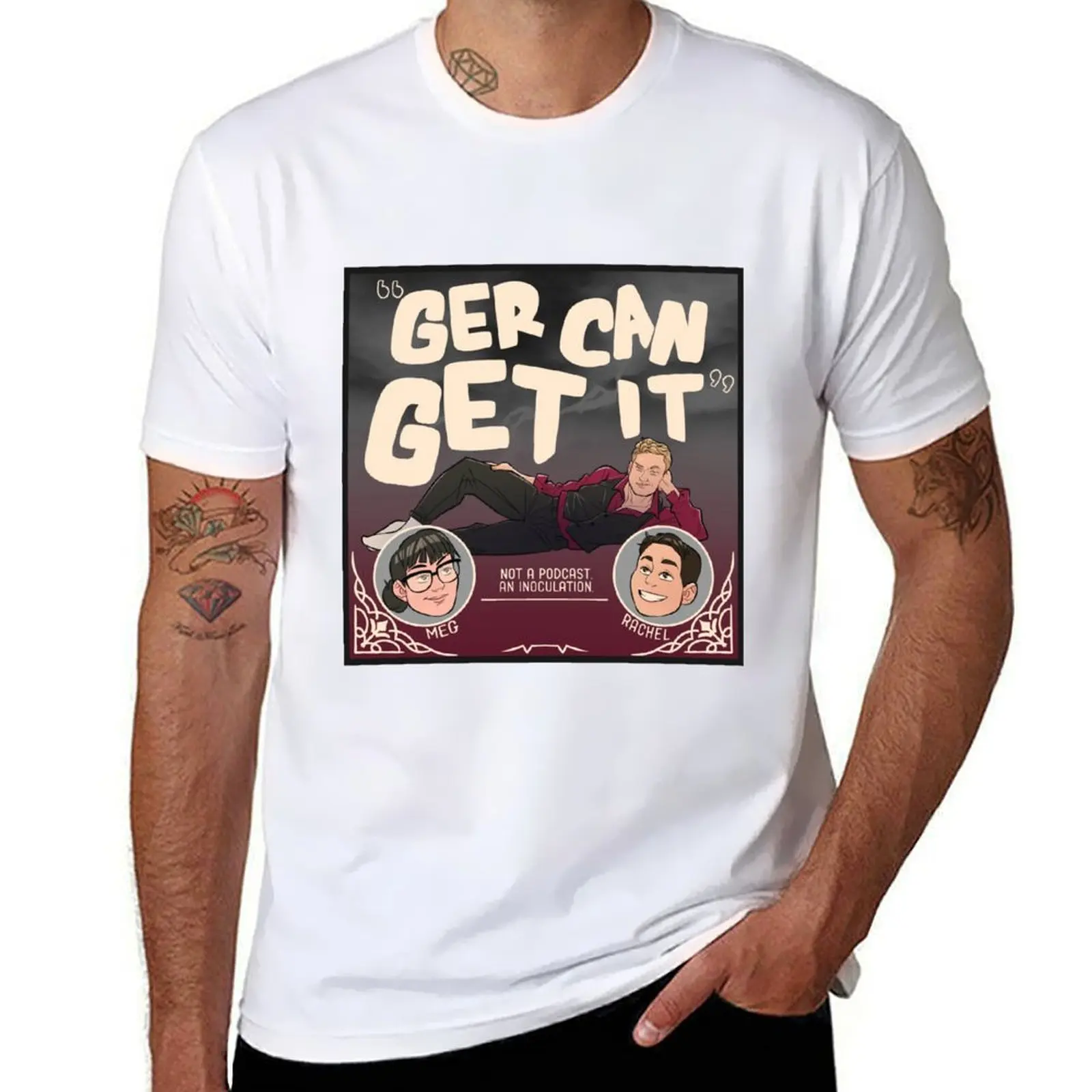 

Ger Can Get It! Logo T-Shirt man t shirt cotton high quality essential t shirt