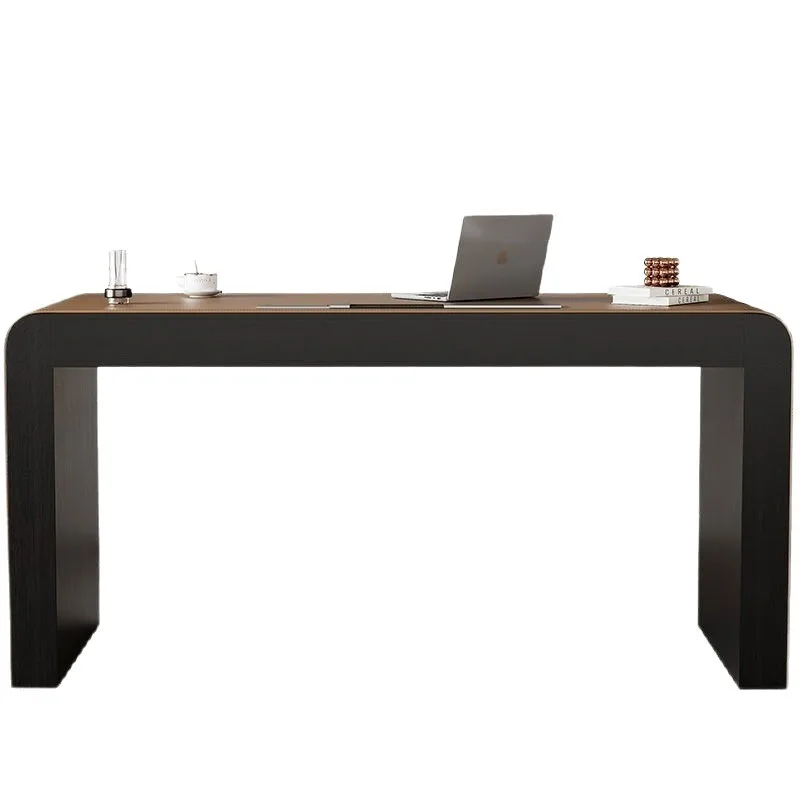 Italian minimalist desk home study desk bedroom workbench designer simple modern saddle leather desk