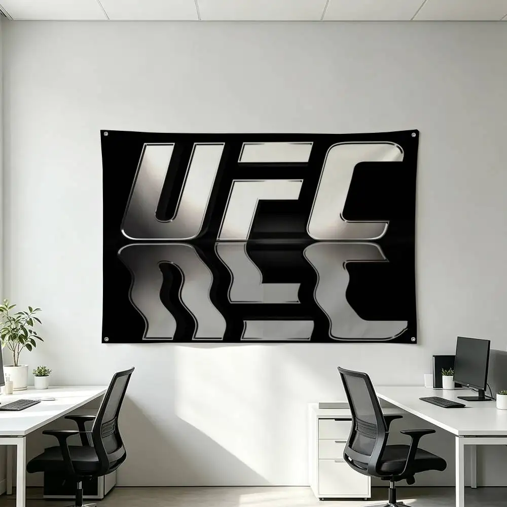 UFC Logo F-Fighting-G Flags for Bedrooms Home Decor Items Outdoor Decors Garage Decoration Flaga - view 3
