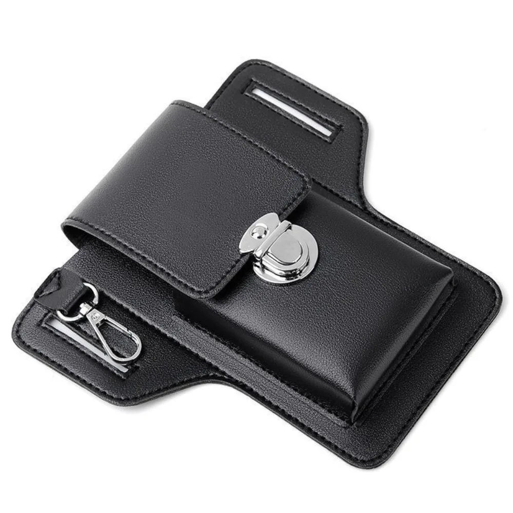 

New Multifunctional Belt Waist Bag Portable Solid Color Card Bag Travel Casual Phone Bags PU Outdoor Sports Bag