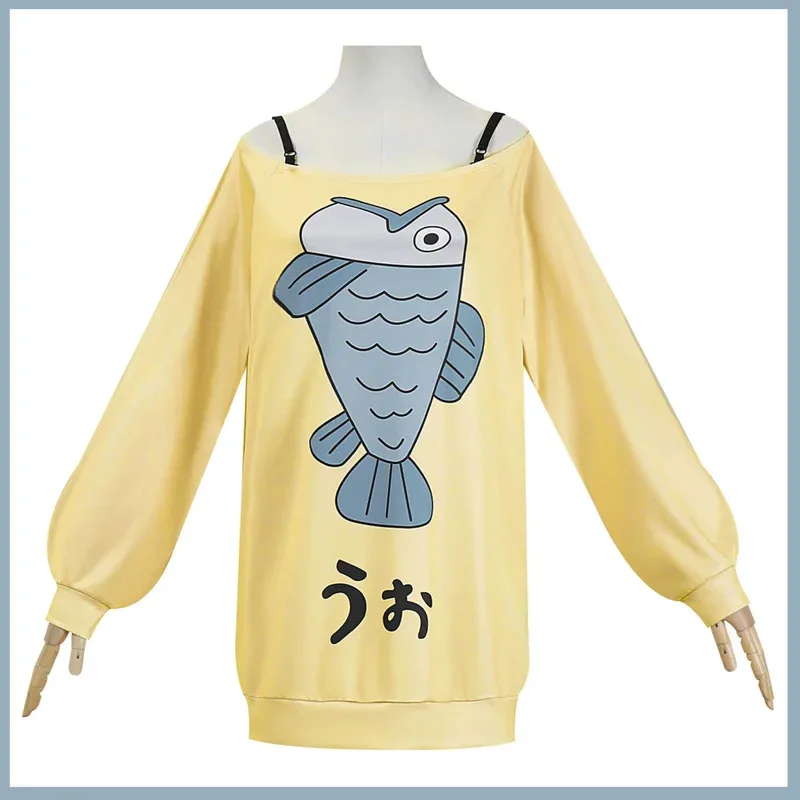 Costume de Cosplay Anime DA DAN Ayase Momo, perruque Dandadan, sweat à capuche jaune, robe de maison pour femme adulte, Costume de fête Sexy quotidien 5ftu ^ 5ftu ^