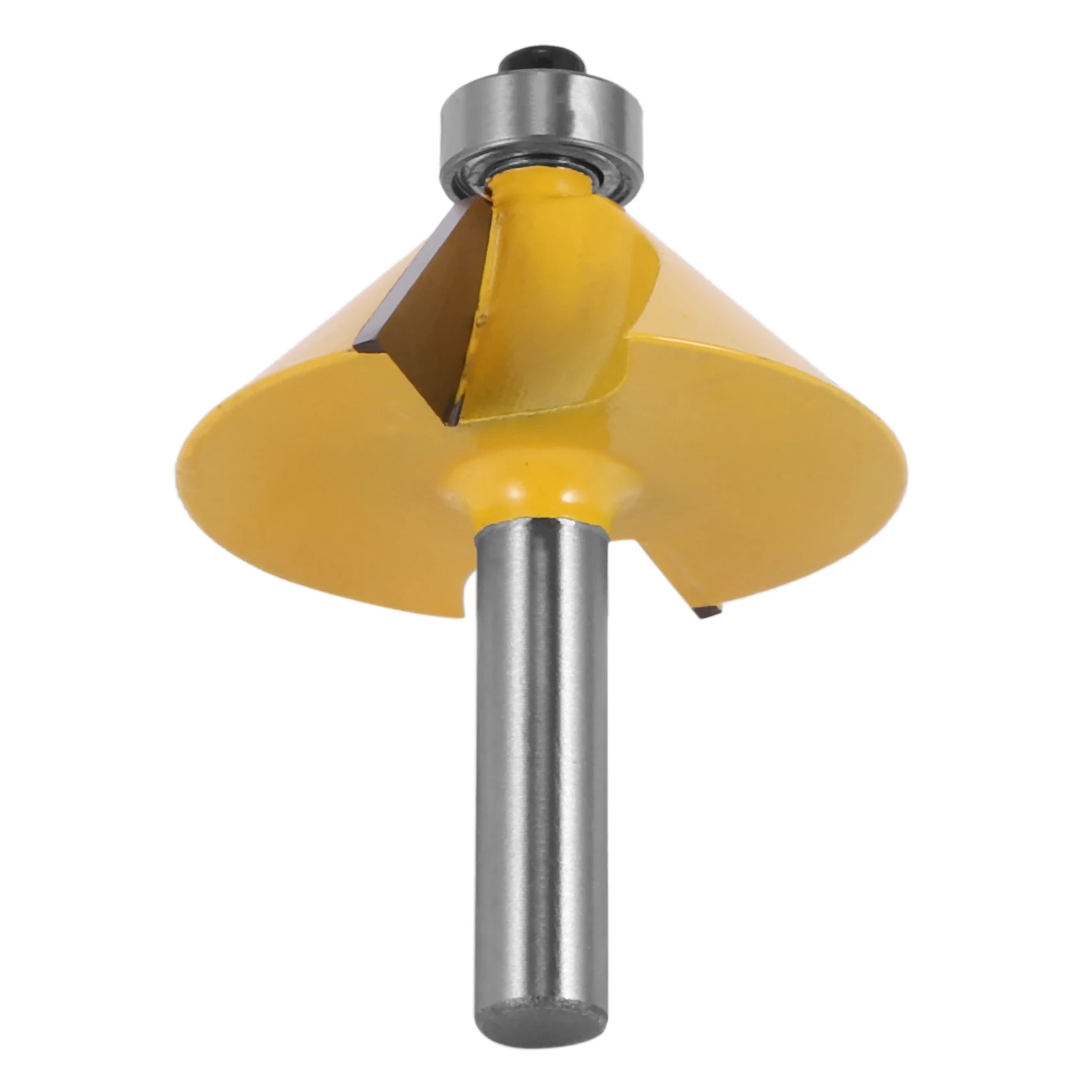Grande 45 Graus Chanfro e Bevel Edge Router Bit, Ferramenta de corte de madeira, Carpintaria Router Bits, 8mm Shank, 1Pc