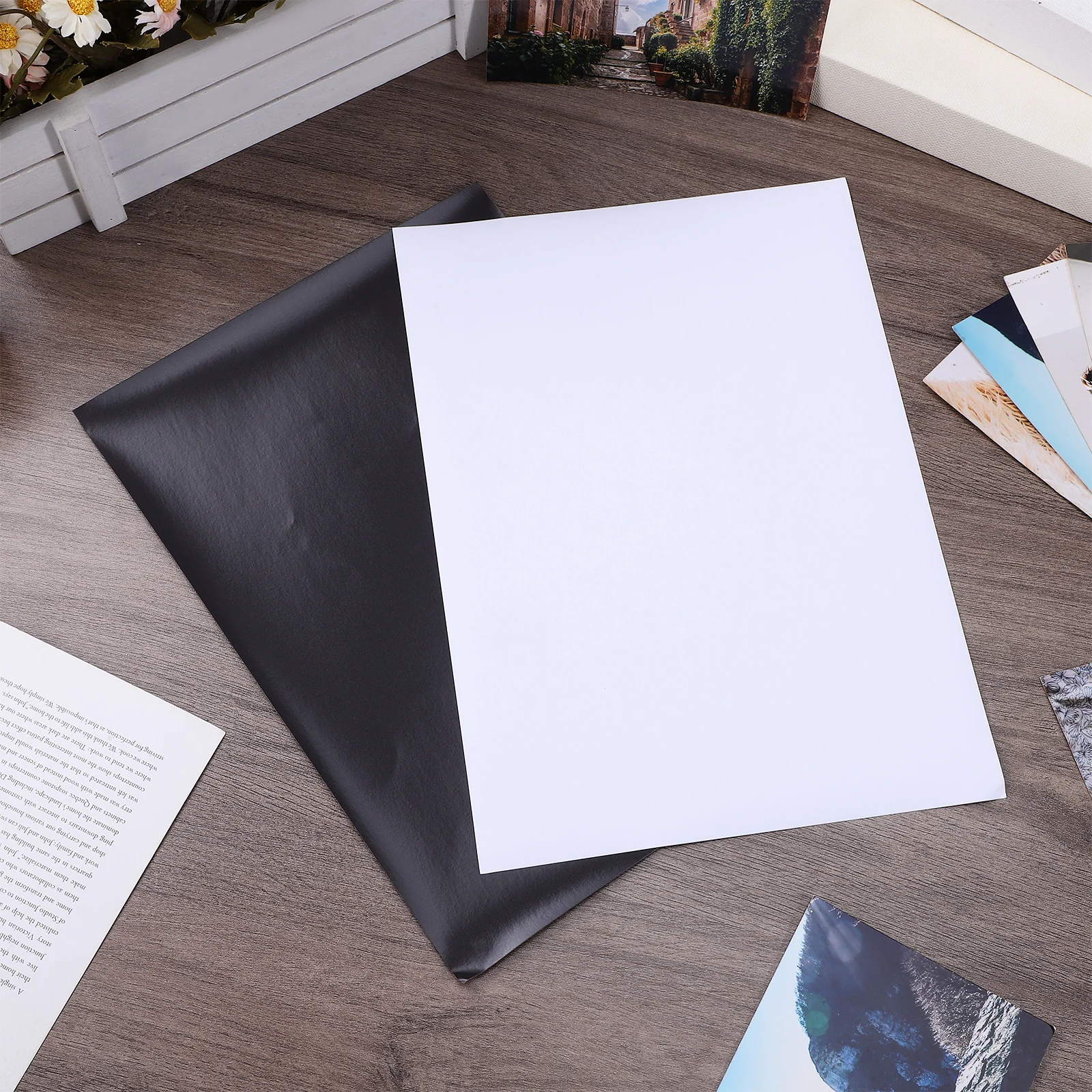 Magnetic Printer Paper Flexible Printable Sheets Strong Adhesive Refrigerator Whiteboard Labels Posters Photo Albums