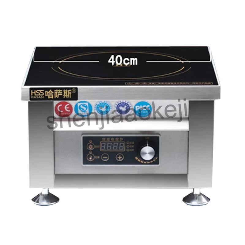 6000w Commercial Induction Cooker 11gear   Business Electromagnetic Furnace Cooking Heat Food HSS-605G    (50Hz) 1pc