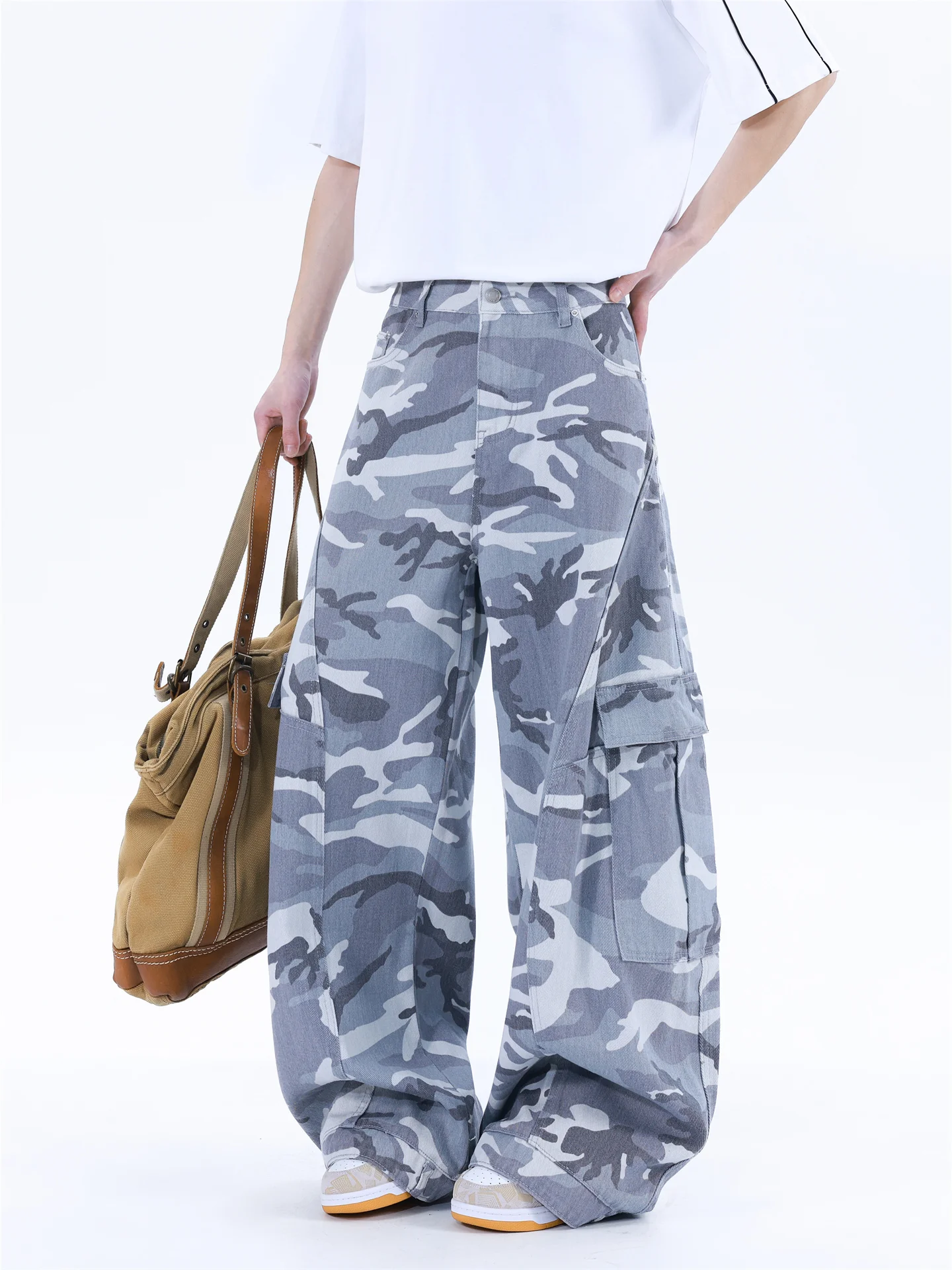 

Мужские повседневные брюки в американском уличном стиле, модные брендовые брюки для уличных танцев, хип-хоп, камуфляжные, в стиле парашютиста, рабочая одежда, длинные брюки