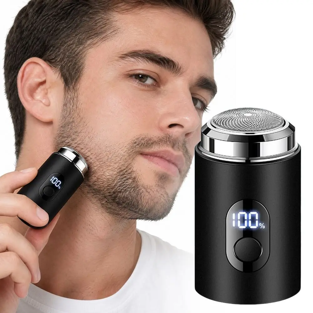 Type-c Charging Electric Shaver LED Digital Display Waterproof Mini Handheld Shaver Smooth Shave Wet Dry Shaver Travel Shaver