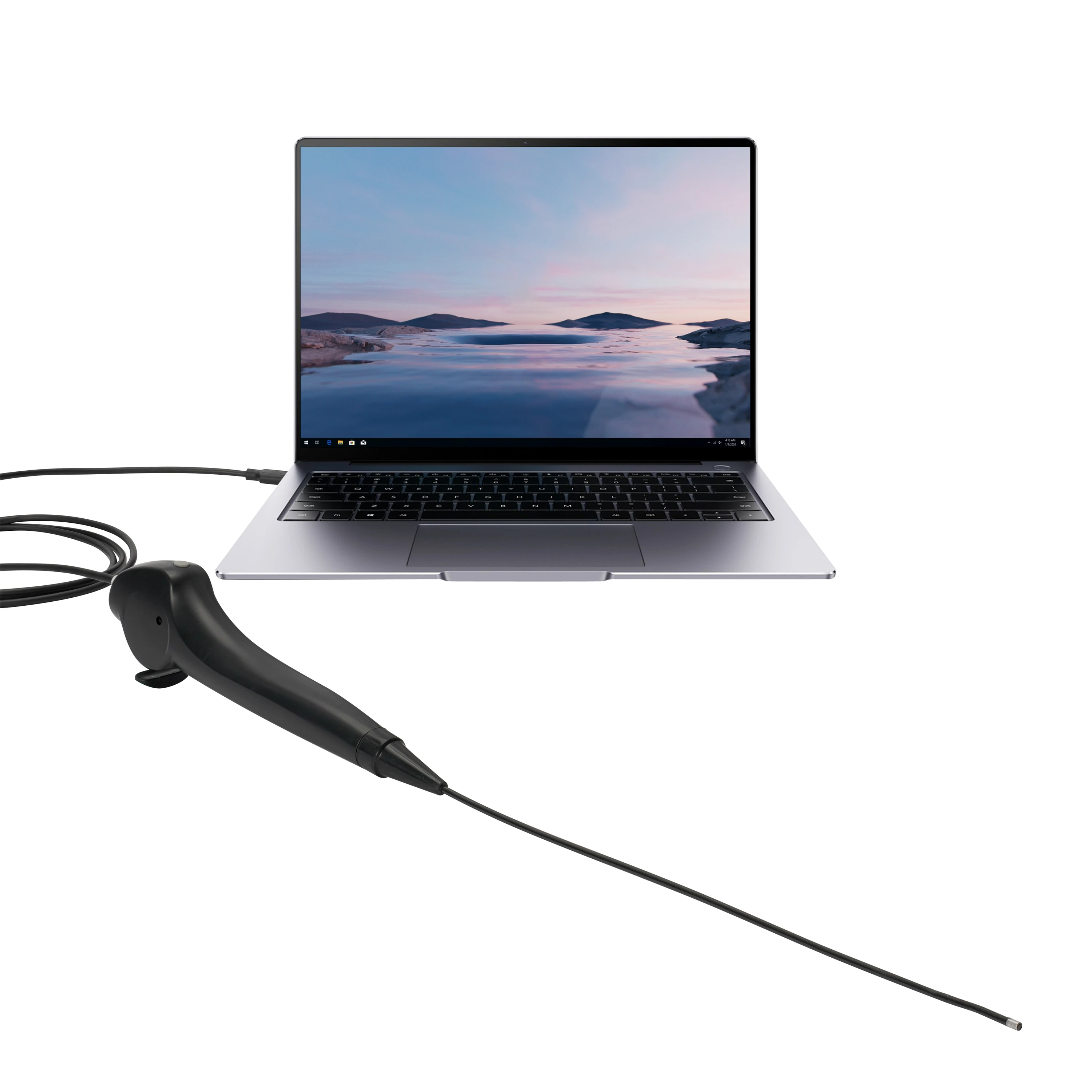 

HTSY Electric Power Single Use USB Rhinolaryngoscope Flexible Video Nasopharyngoscope Scope Ear Nose Throat Surgery