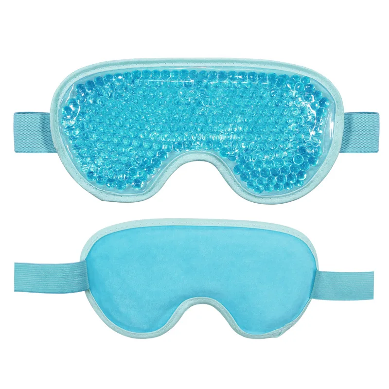 Blue Reusable Soft Fabric Hot Cold Compress Eye Pack Relieves Fatigue Around The Eye