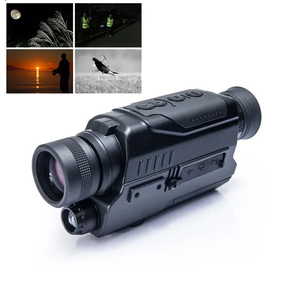 Digital Night Vision Scope Infrared Camera Photo Video Playback Night Viewing & Sighting Monocular Telescope for Hunting