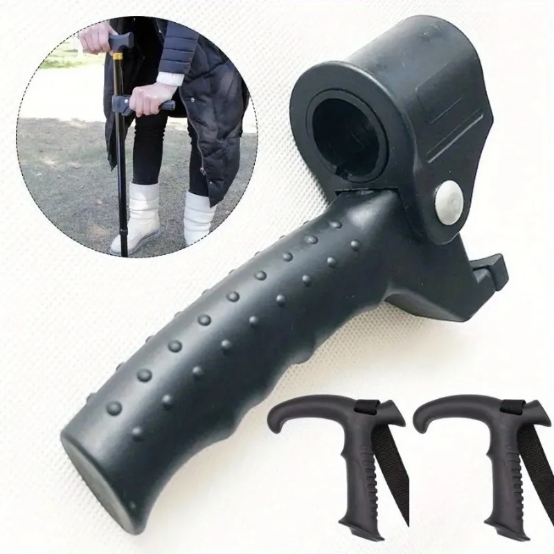 1PC Walking Stick Stand-up Handrail Elderly Walking Stick Auxiliary Hiking Stick Hook Accessory Hiking Tool