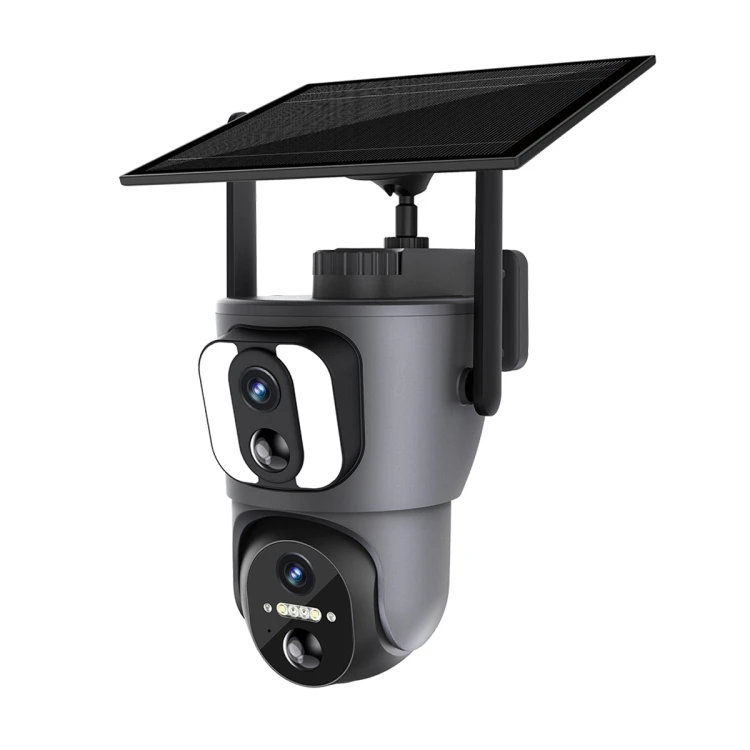 ESCAM QF390 14400mAh 2x2MP Binocular Solar WiFi Camera Supports Two-way Voice & Alarm Recording