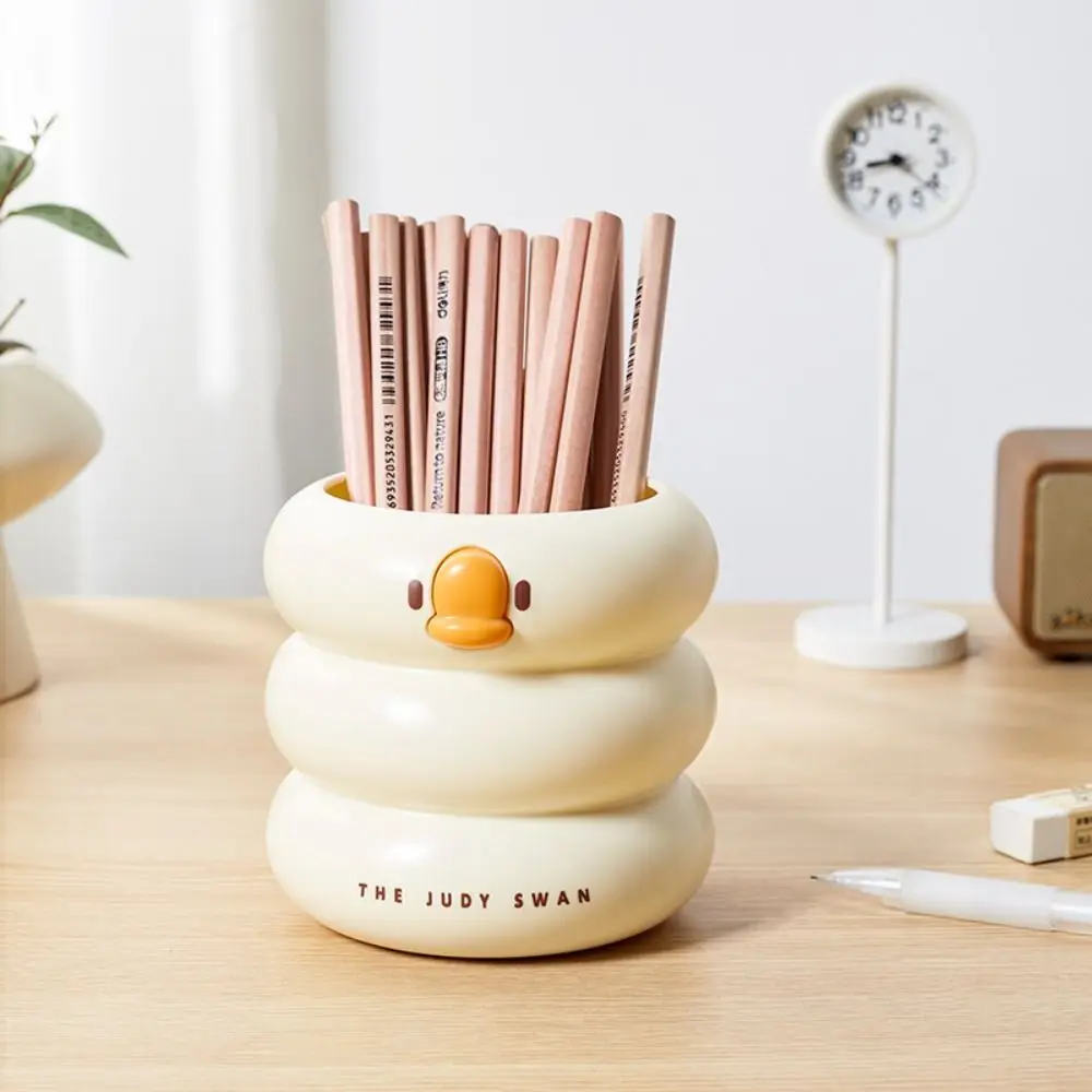 

Desktop Organizer Clouds Duck Pen Container Multifunctional Large-capacity Clouds Duck Pen Holder Makeup Brush Plastic Office