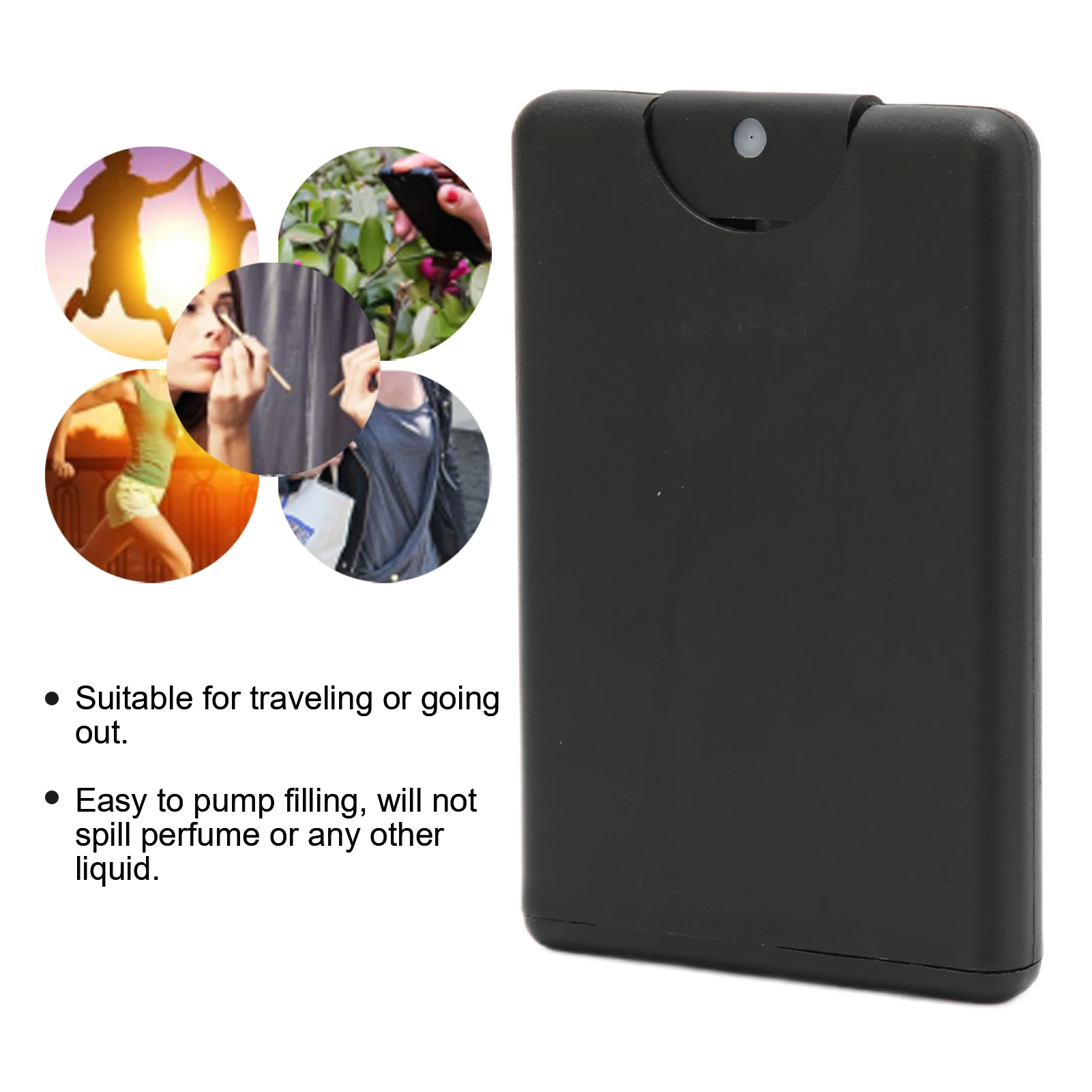 

Флакон-атомайзер многоразового использования 20 мл, мини-портативный распылитель для косметики, герметичный, легкий, пустой контейнер для спрея