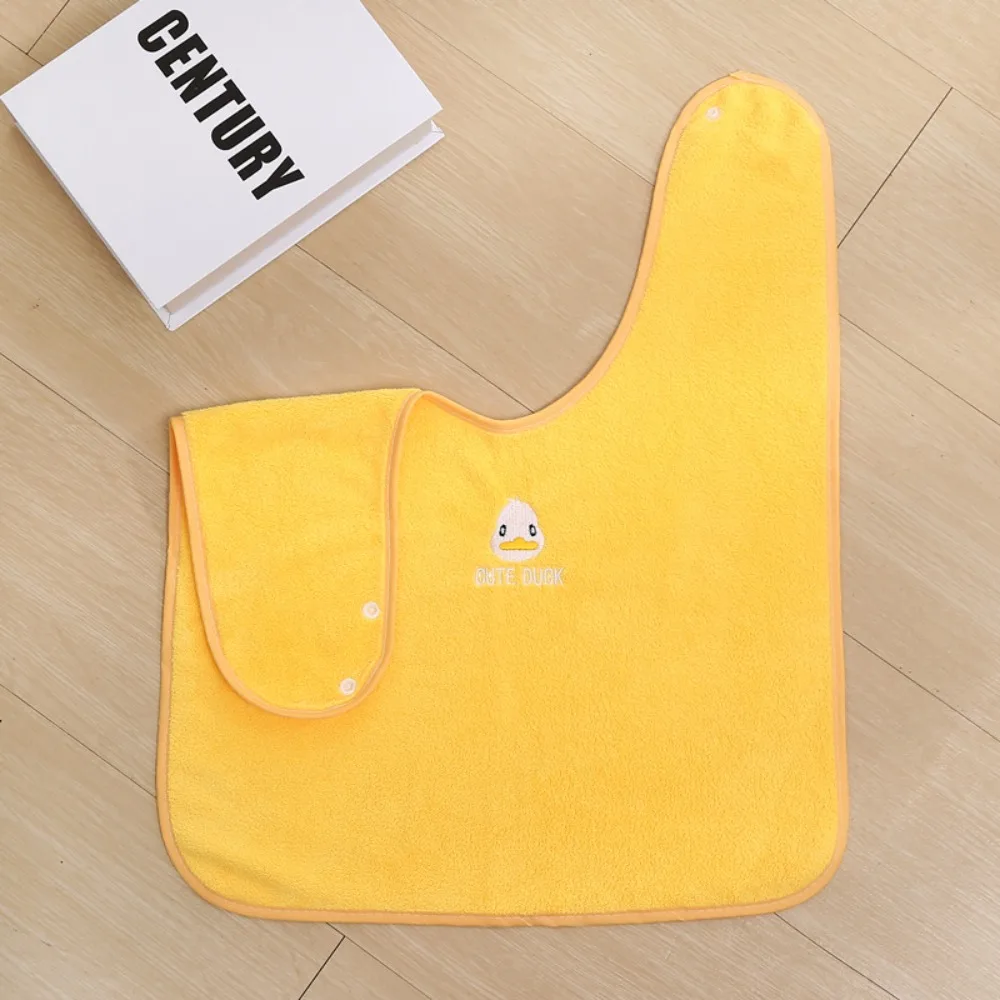 New Soft Baby Bibs Skin Friendly Water Absorbent Children's Washcloth Adjustable Snaps Toddler Face Towel for Feeding Eating