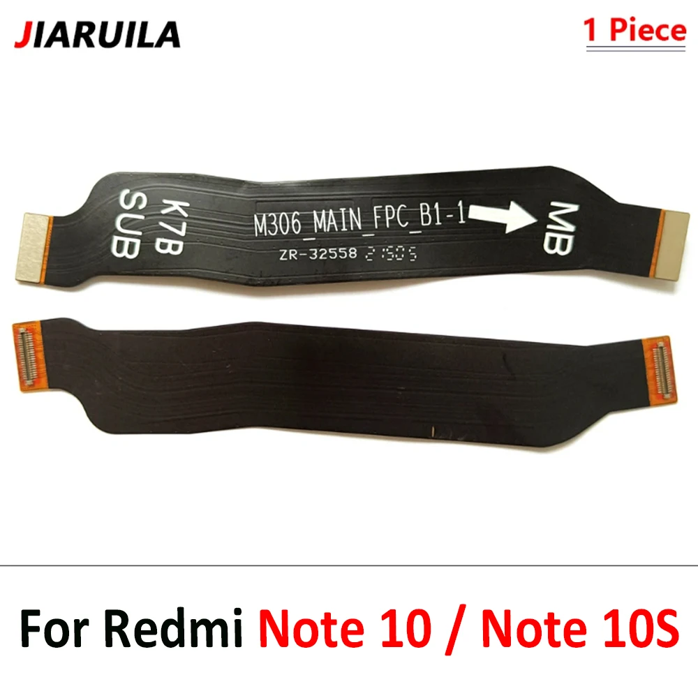 USB Charging Port Dock Connector Micro Board LCD Main FPC Mainboard Power On Off Flex Cable For Xiaomi Redmi Note 10 / Note 10s image 4