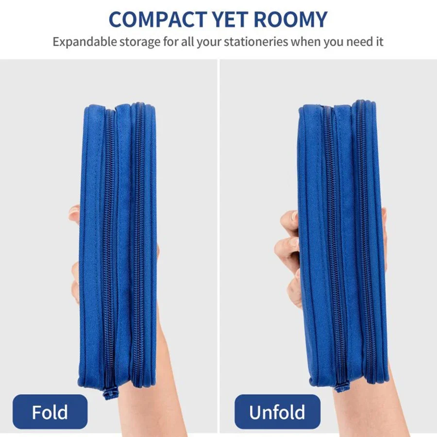 빨간 거미 패턴 다기능 이중 레이어 펜 케이스 (남아 및 여아용) 최고의 선물 3D 만화 연필 케이스 (어린이용)