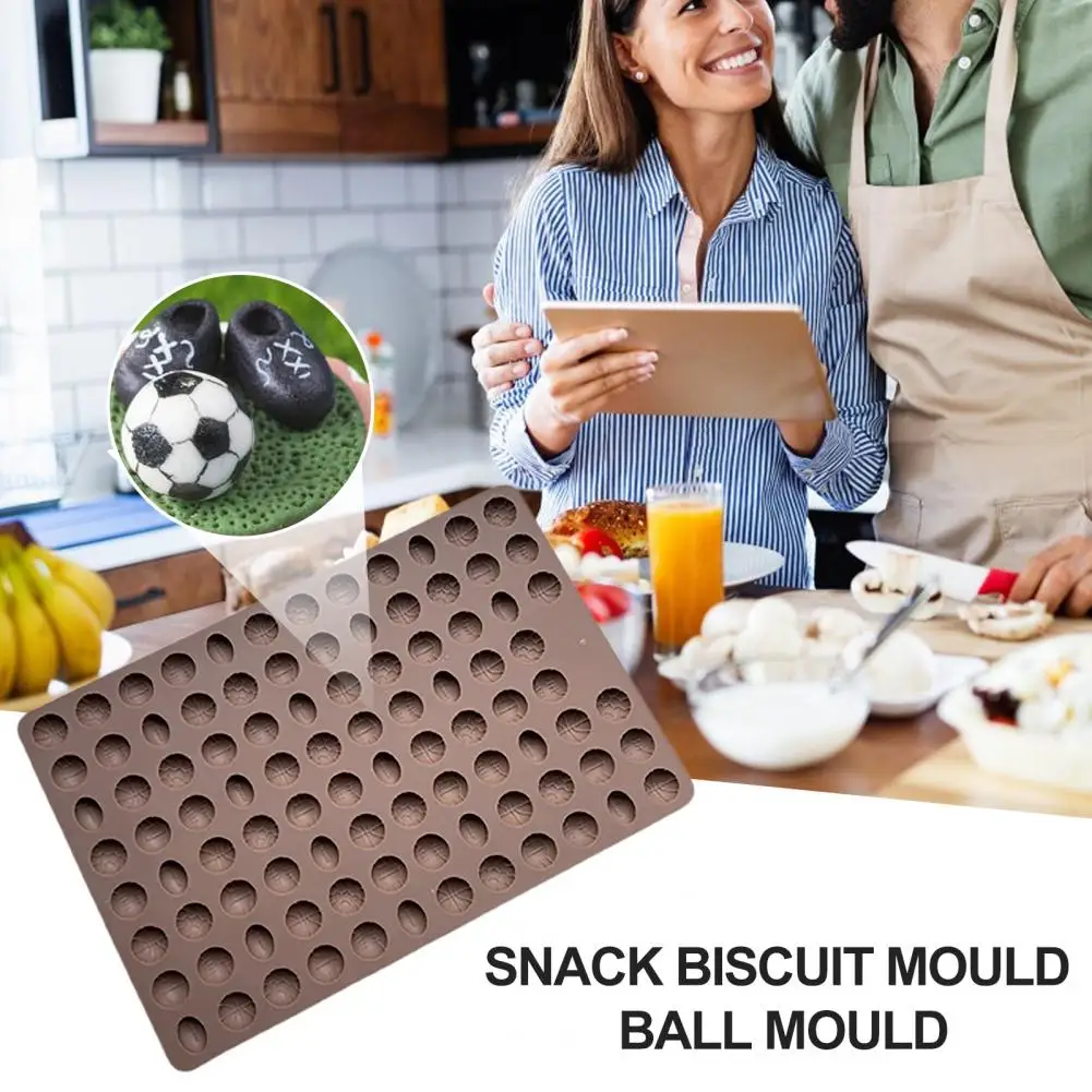 Healthy Snack Mold Silicone Baking Mold Versatile Silicone Sport Balls Candy Molds Easy Release Non-deformation for Chocolate